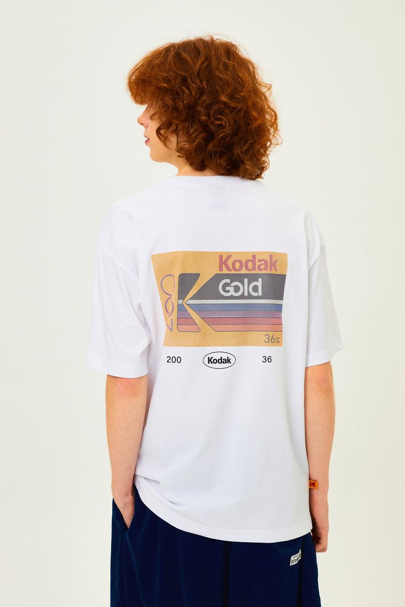 KODAK(コダック)の「Flash Film Graphic Short Sleeve T-Shirt【WHITE】(Tops)」