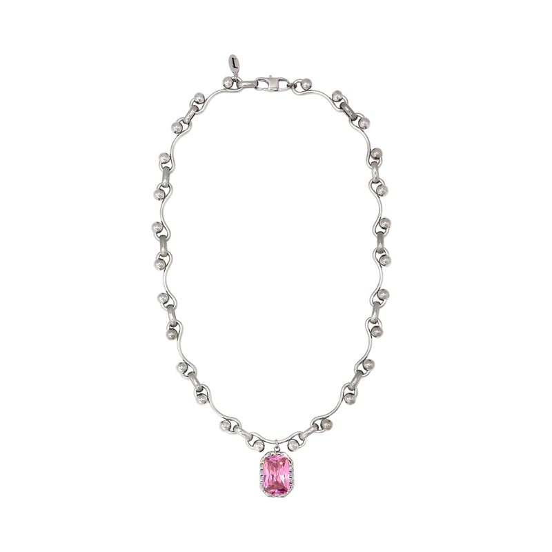 gleameep（グリームイープ）の「ミスティックウェーブジュエルネックレス [pink]（アクセサリー）」