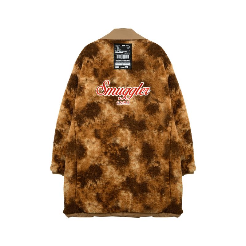 C.O.M.E（シーオーエムイー）の「[UNISEX] Reversible Faux Fur and Double-Breasted Padded Coat (Brown)（Tops）」