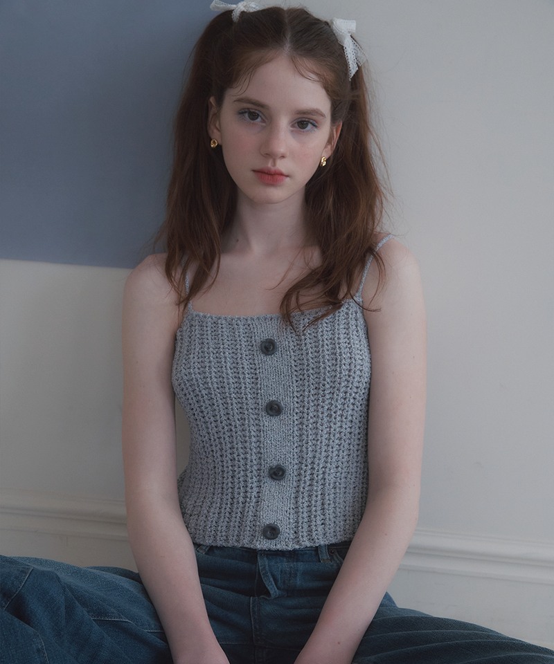 LETTER FROM MOON（レターフロムムーン）の「Emily Button Knit Bustier ( 3 Colors )（Tops）」