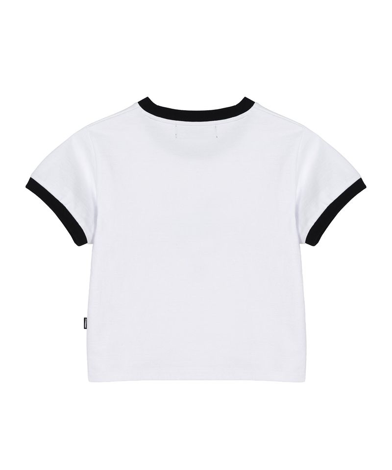 3 Star Horse Patch Crop T-Shirt_White