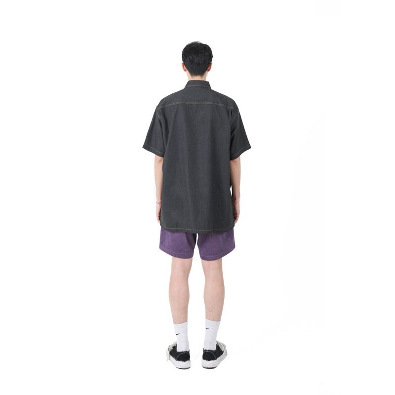 CORDUROY LOGO HALF PANTS PURPLE