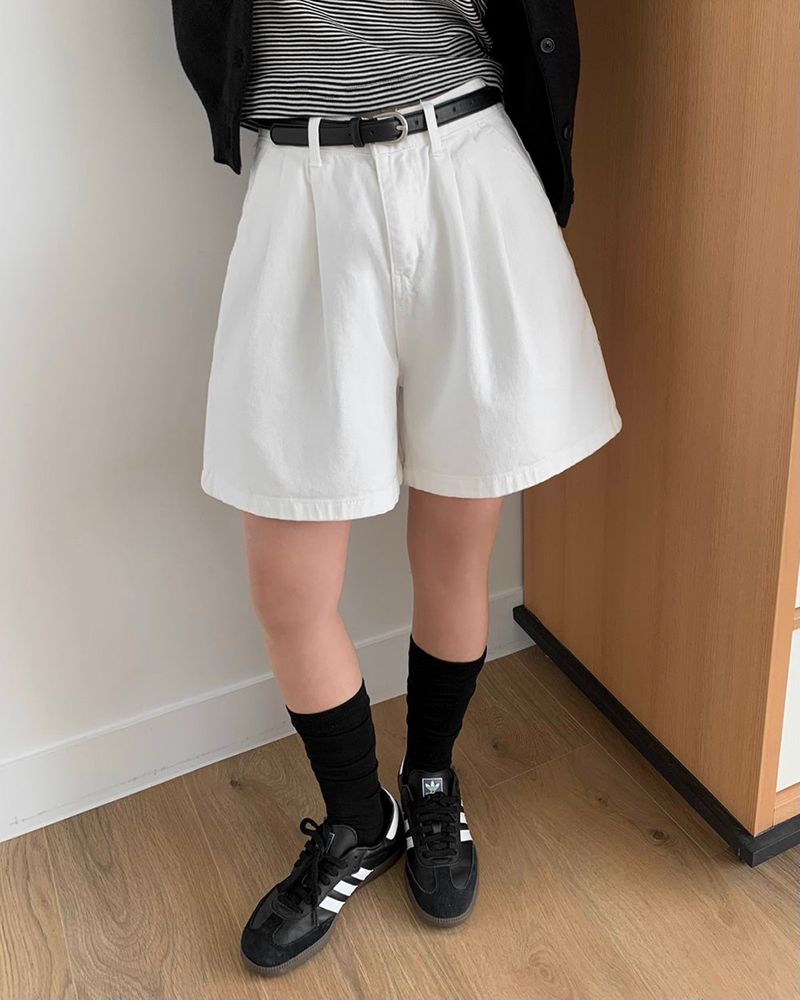 [MADE] Tweet, Pintack Cotton 5 Minute Shorts