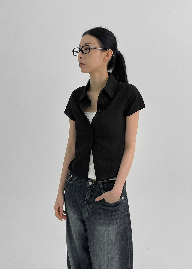 [MADE] Mared Ringkle Short Sleeve Shirt
