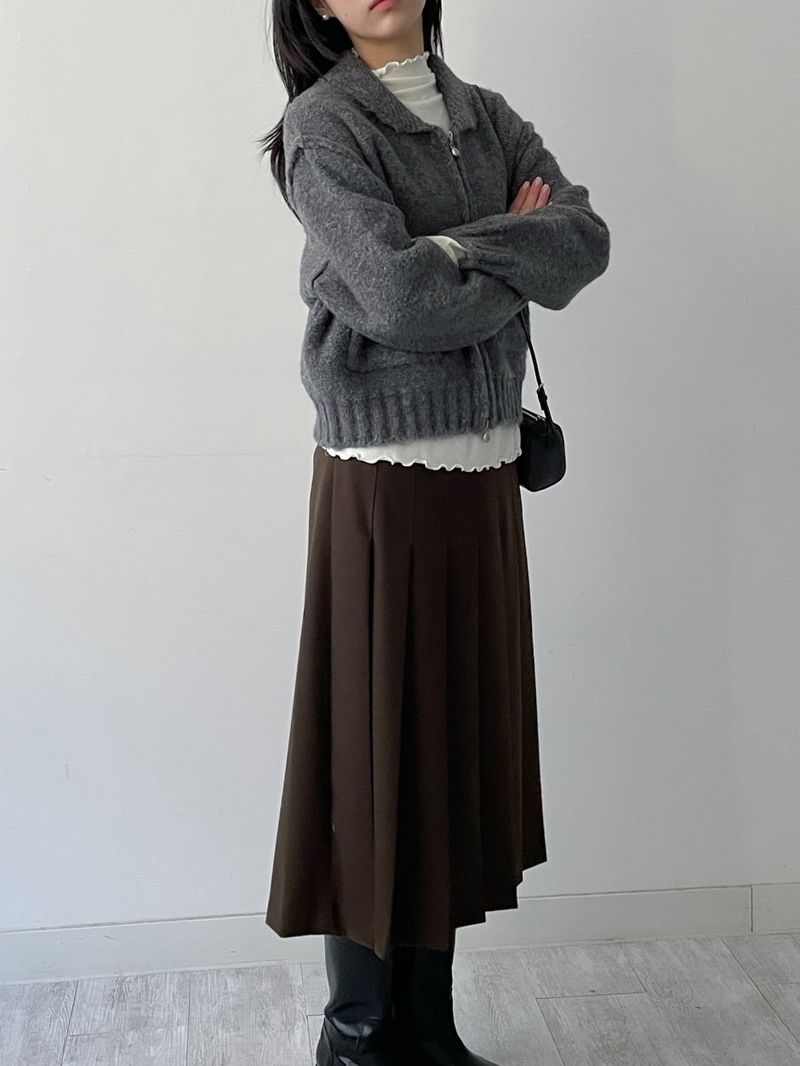 [Brushed Lining] Wave Warmer Turtleneck T-Shirt