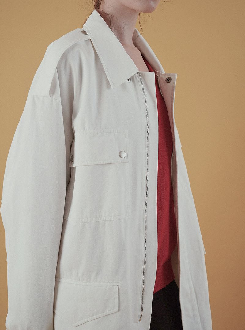 City work jacket_ivory