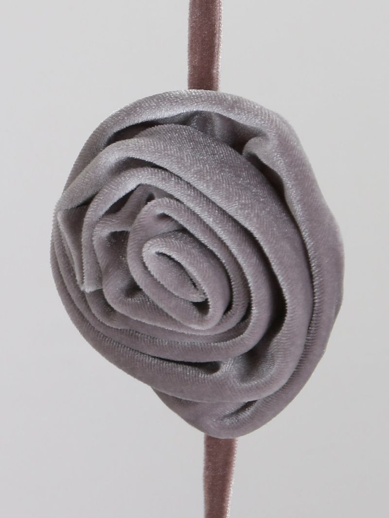 Rose Velvet Belt (Gray)
