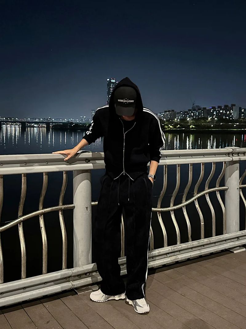 LMN Slay Velour Brushed Hooded Zip-Up (2 colors)