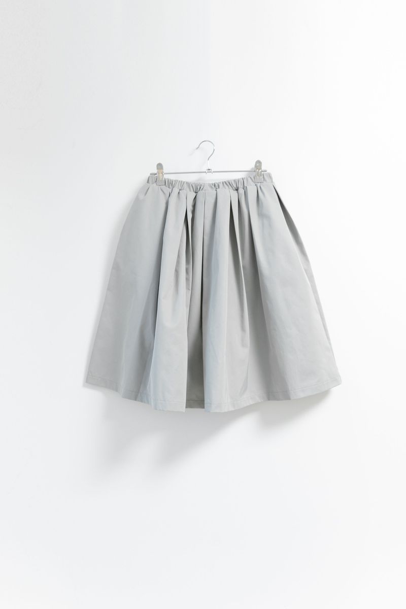 gather glossy midi skirt(2colors)