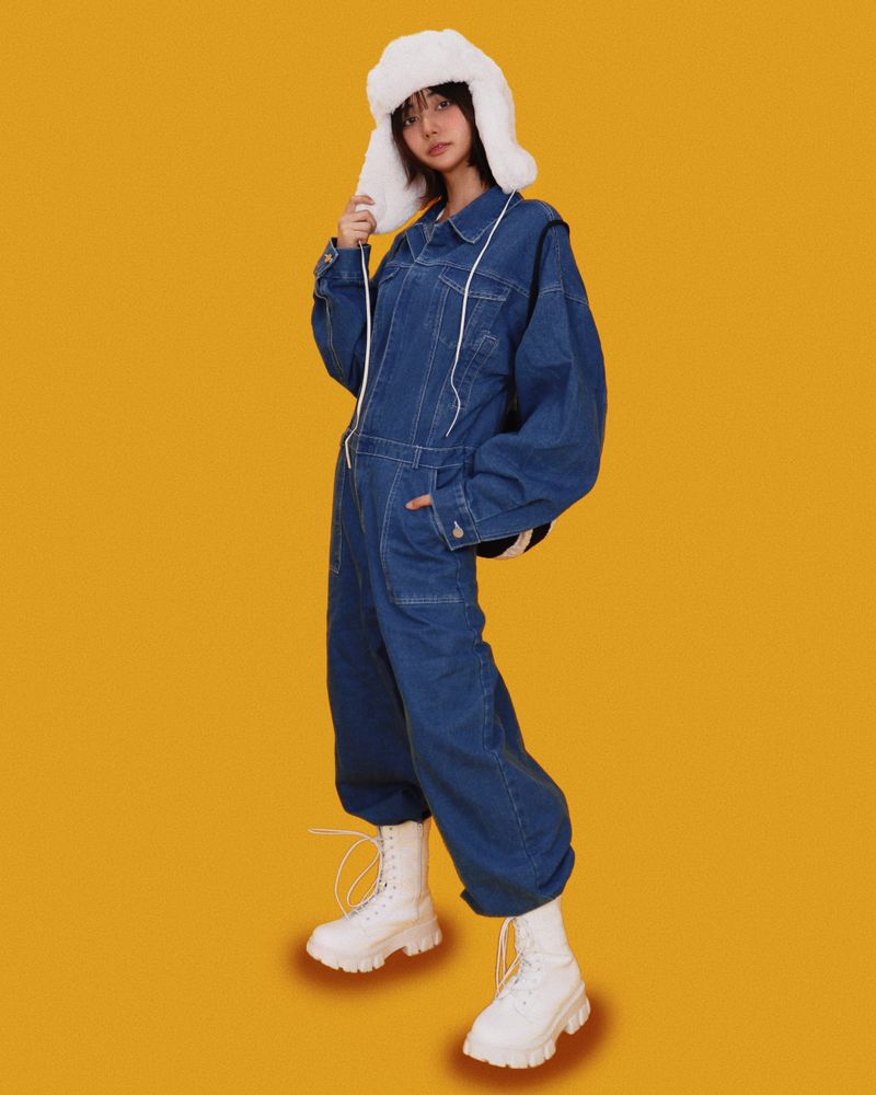 fake fur over hat (3color)