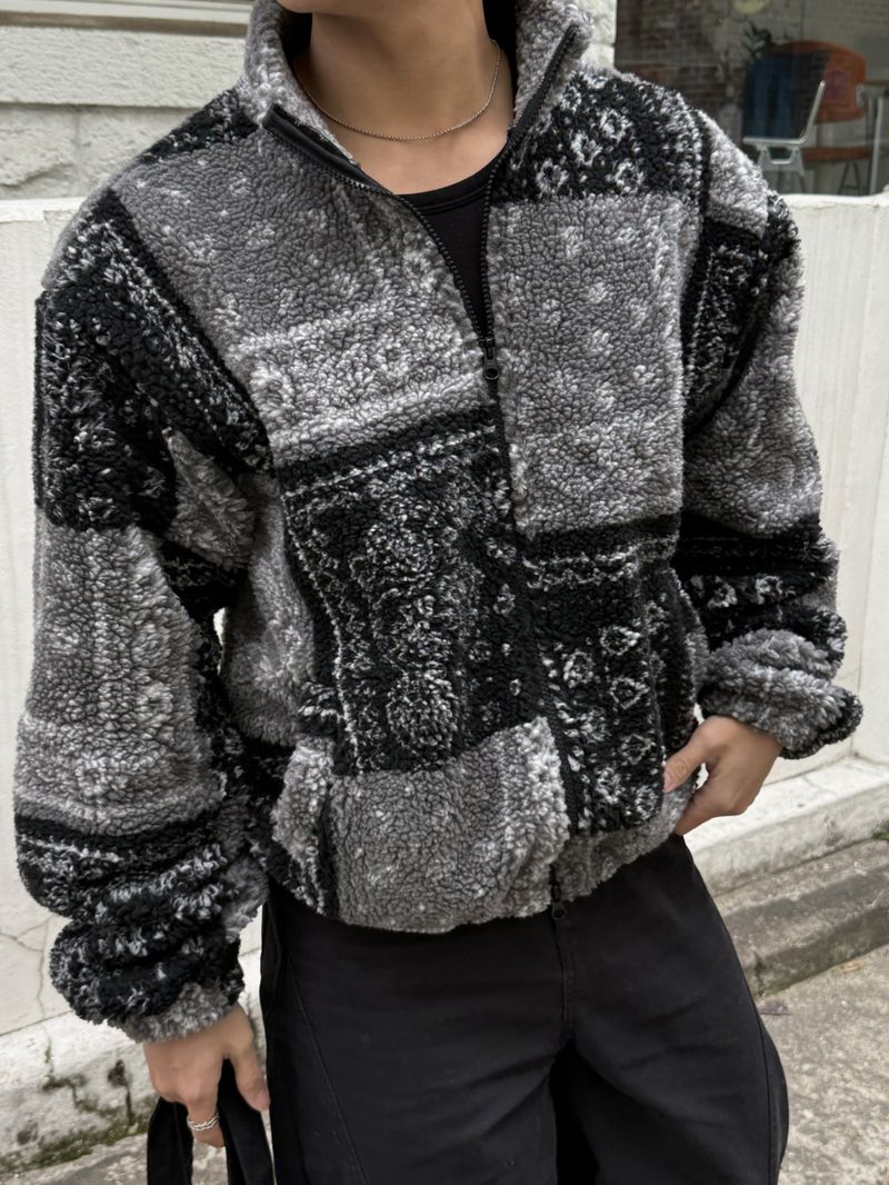 Bandana sherpa zipup