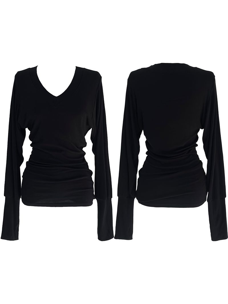 glam slim V-neck warmer T (3color)