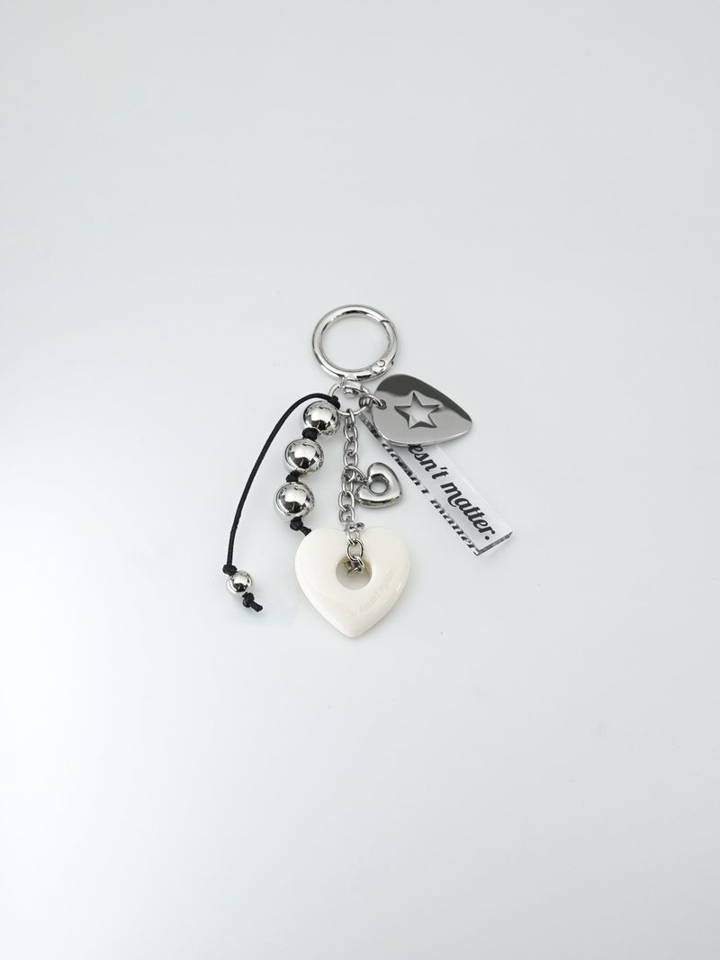 [HEART] Rock star bagcharm (Ivory)