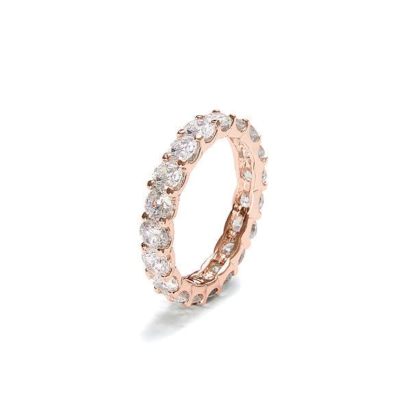MACIER（マシール）の「[Golden Child] 3.5MM prongsetting Tennis Ring (Rose Gold)（Accessories）」