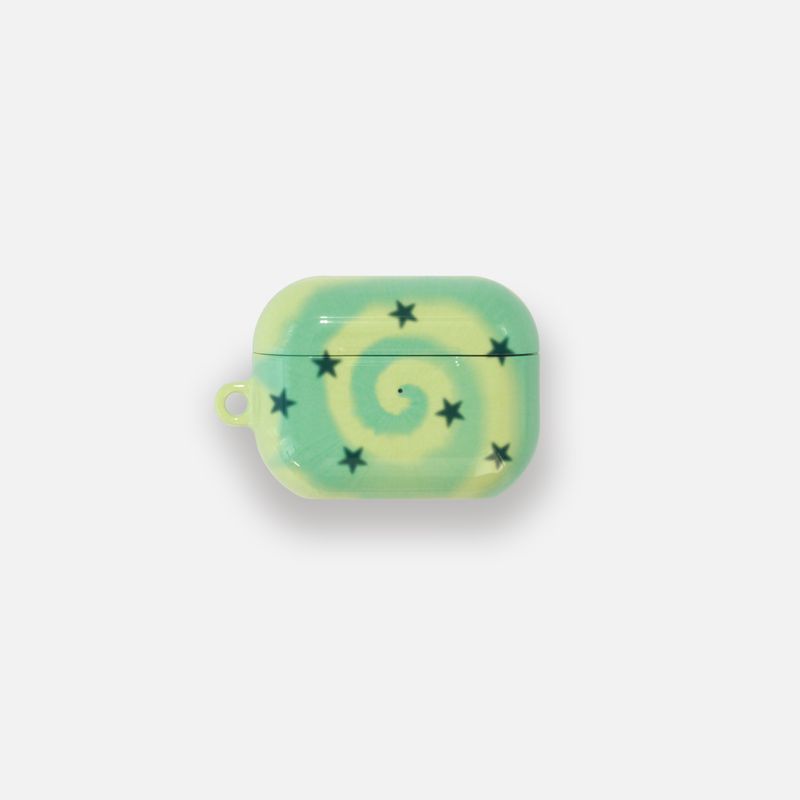 sunvase service（サンベースサービス）の「ヒプノティックスターケース_ライム (airpods)（スマホグッズ/小物）」