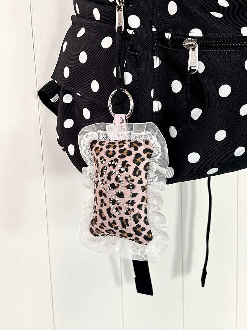 【MADE】 KIRA pocket pillow (leopard/pink)