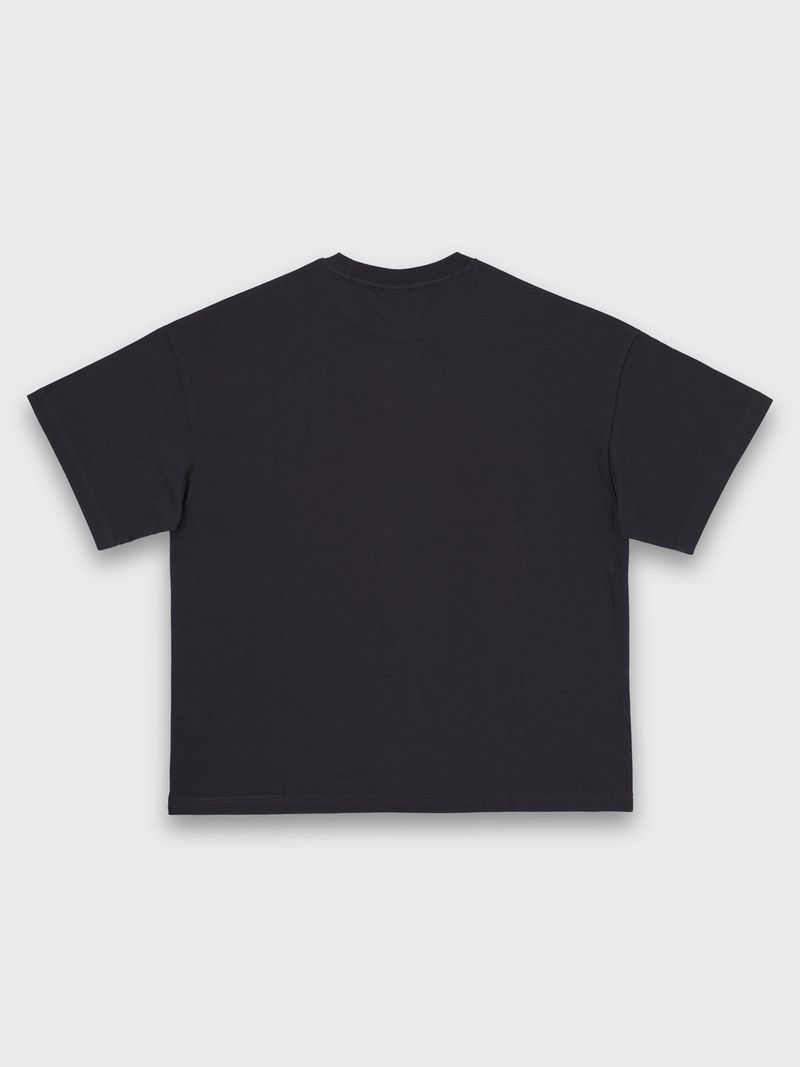 ラインスカルTシャツ - チャコール