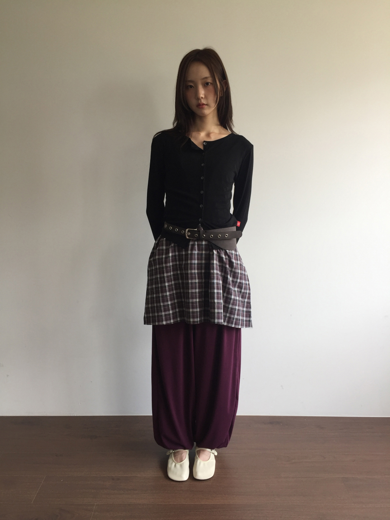 Nerong check midi dress (2color)