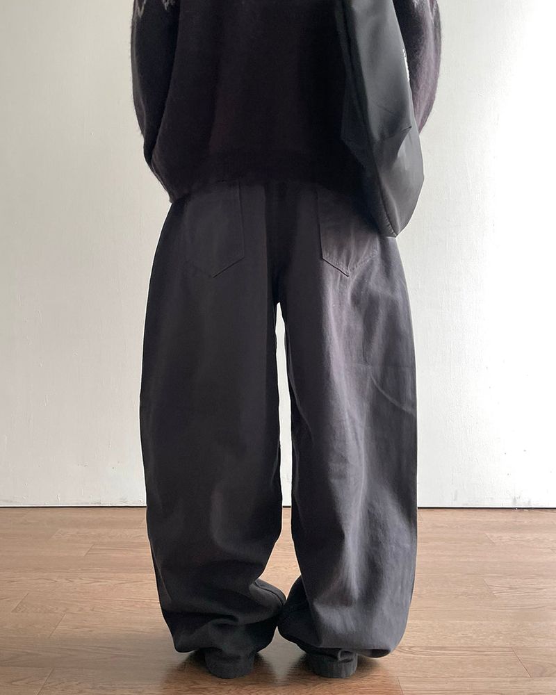 ボリューム リベット コットン パンツ