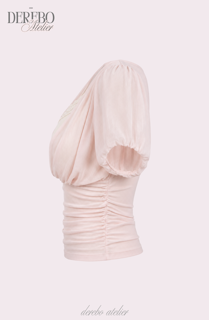 Baby Bloom Chiffon Shirring Top
