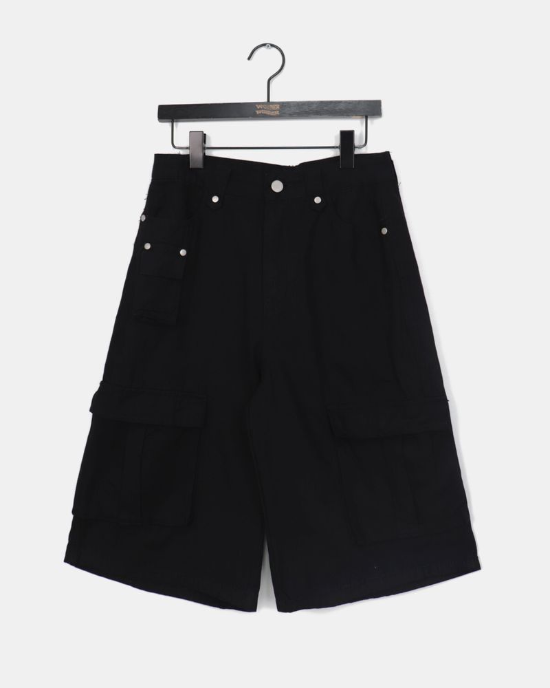 Ephen Cargo Pocket Button Bermuda Pants