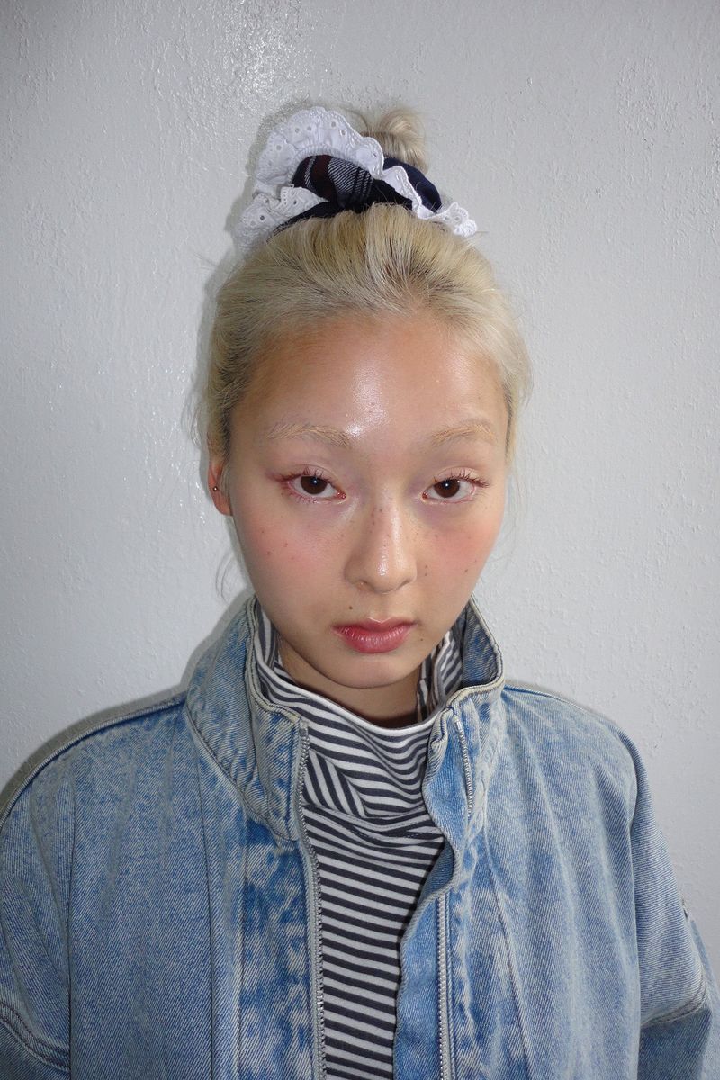DEPC（デプク）の「CHECK LACE SCRUNCHIE (3COLORS)（Hair Accessories）」