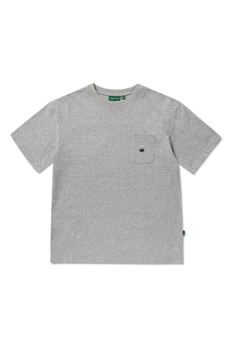 Bear Patch Pocket Tee_Grey