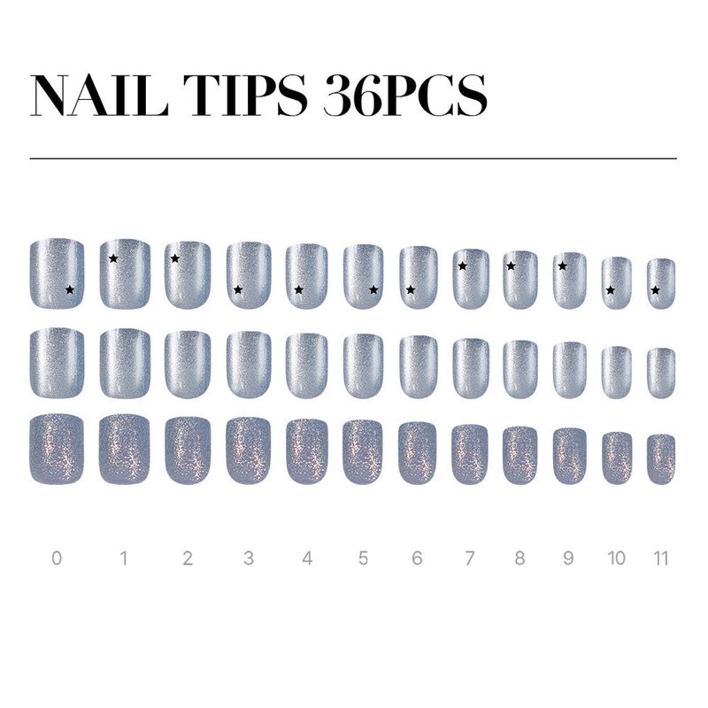 MUZMAK Reusable Glam Design Nail Tip Meteor(Regular)