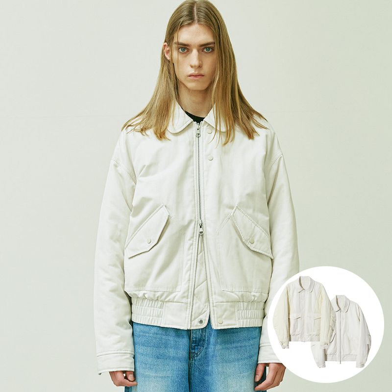 KND(ケイエンド)の「REVERSIBLE CWU-45P FLIGHT BOMBER JACKET CREAM(Jackets/Outerwear)」