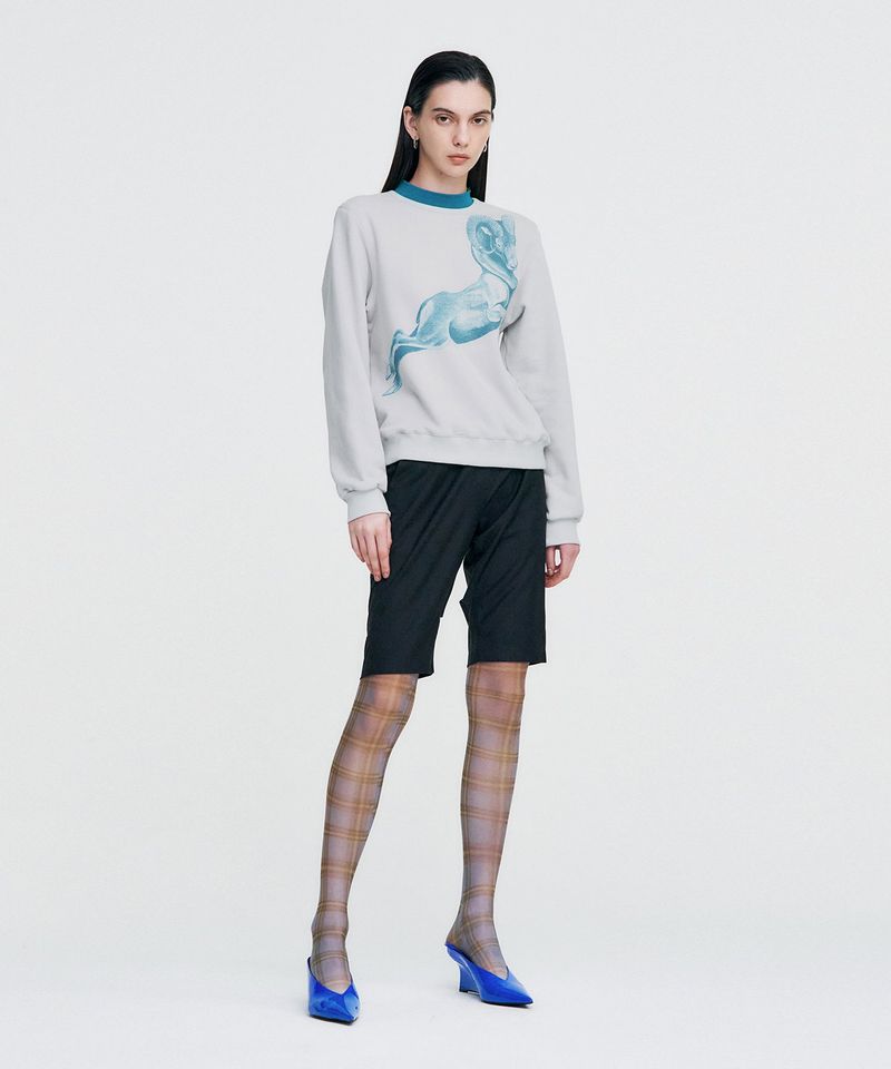 Double Rib Sweatshirt - Dall Sheep _ GREY