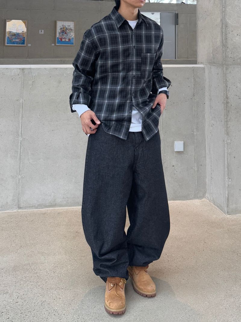Plaid Loose Check Shirt (No.853)