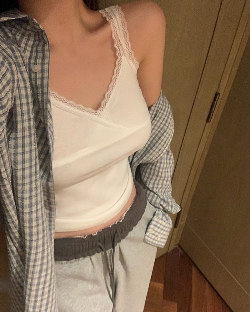 [ORIGINAL] Burnett Seersucker Check Oversized Shirt