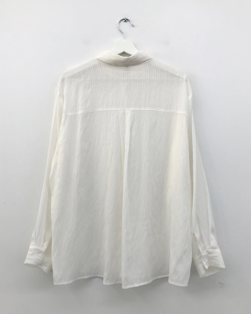 Marley Stripe Sheer Shirt (2color)