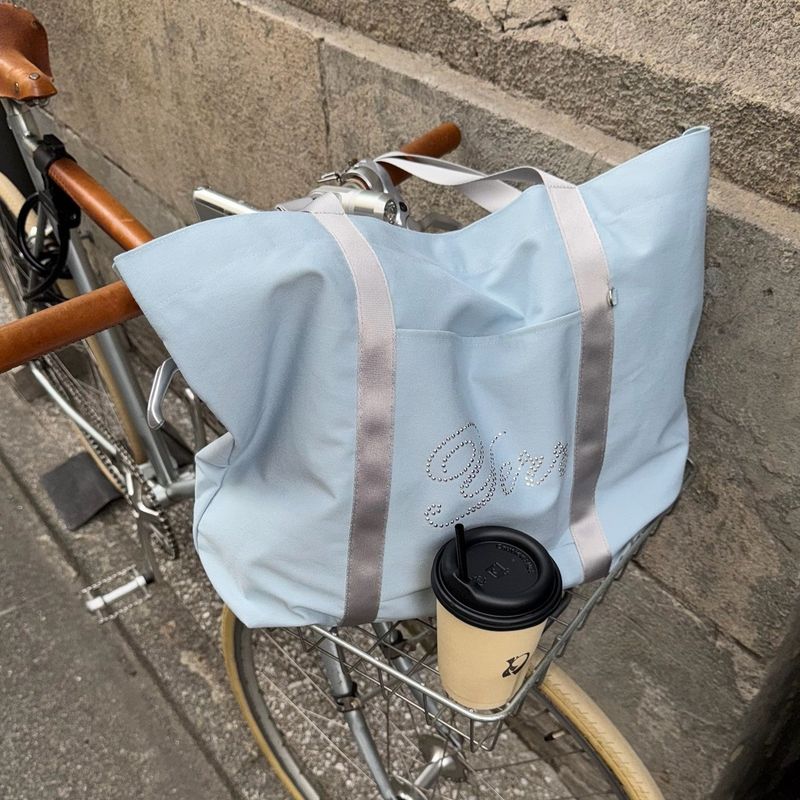 I SAY YERR（アイ セイ イェール）の「イェル コットンバッグ (baby blue)（バッグ）」