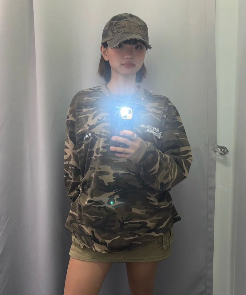 MM SYMBOL LOGO CAMO LONG SLEEVE (2 COLORS)