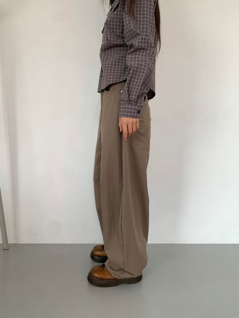 EMBO BACK BIJO CURVED PANTS (3C)