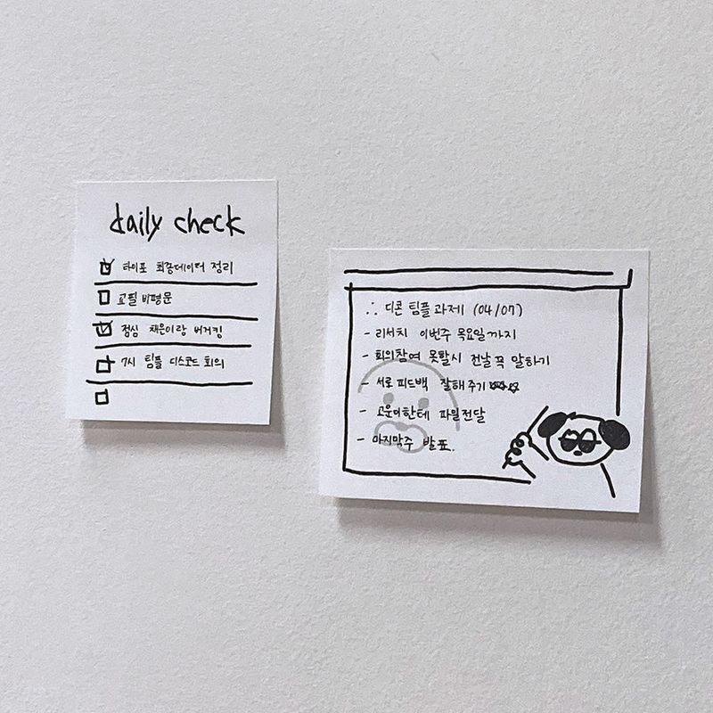 Daily drawing memo - M (set of 4)
