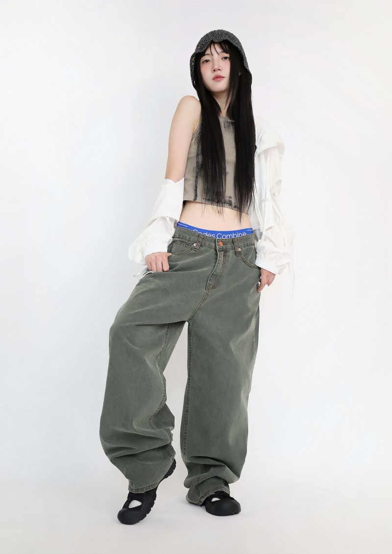Bold Hue wide jeans