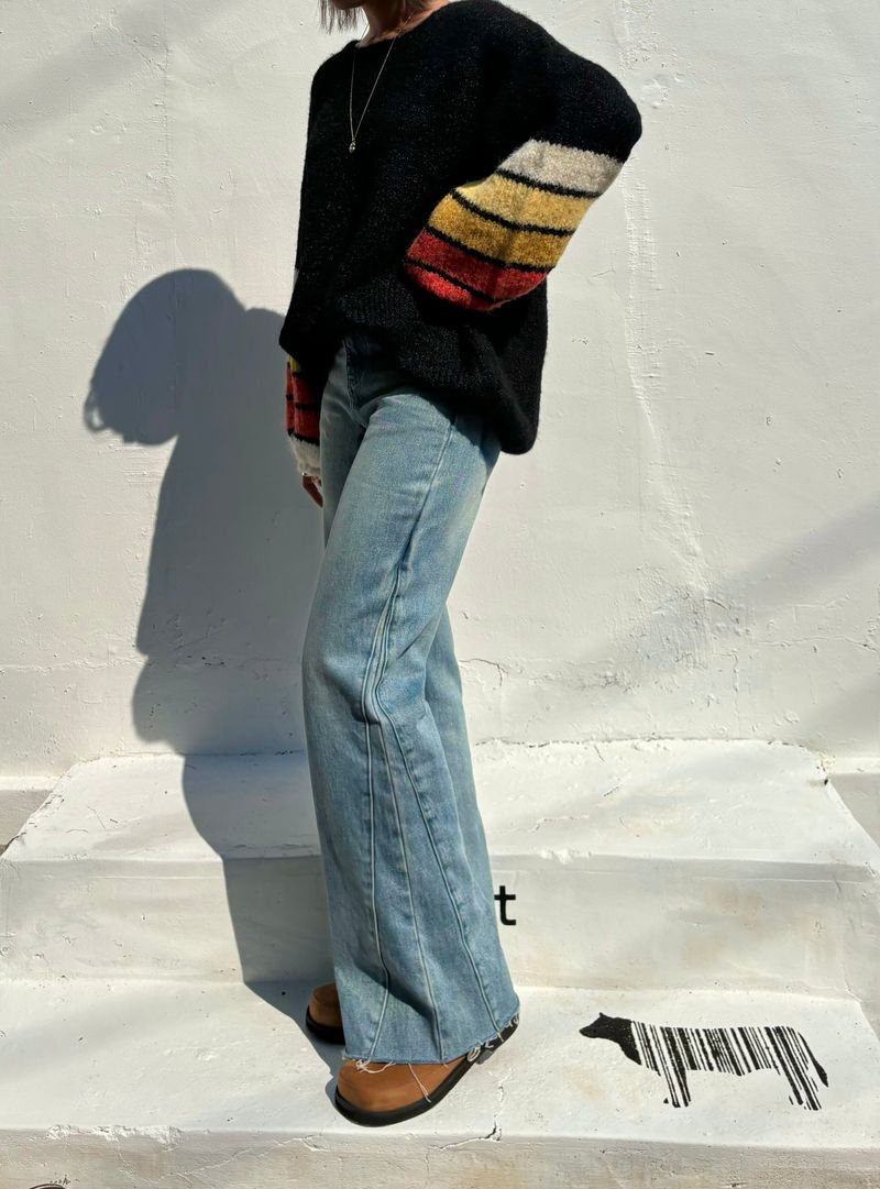 FLARED BOOTCUT DENIM PANTS code 23005
