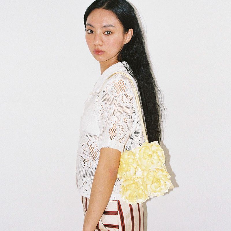 PLANFOROTHERDAY（プランフォーアザーデイ）の「【MADE】ROSE BOUQUET BAG LEMON（Bags）」
