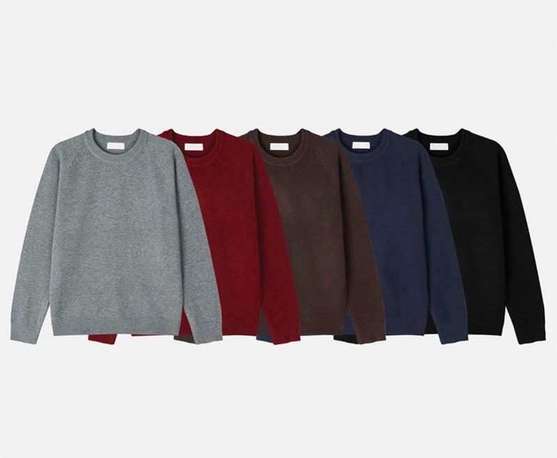 Crop round knit(5color)