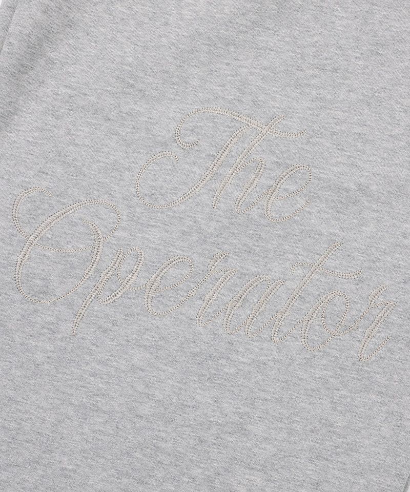Lettering Big Logo Balloon Sweatpants - Gray