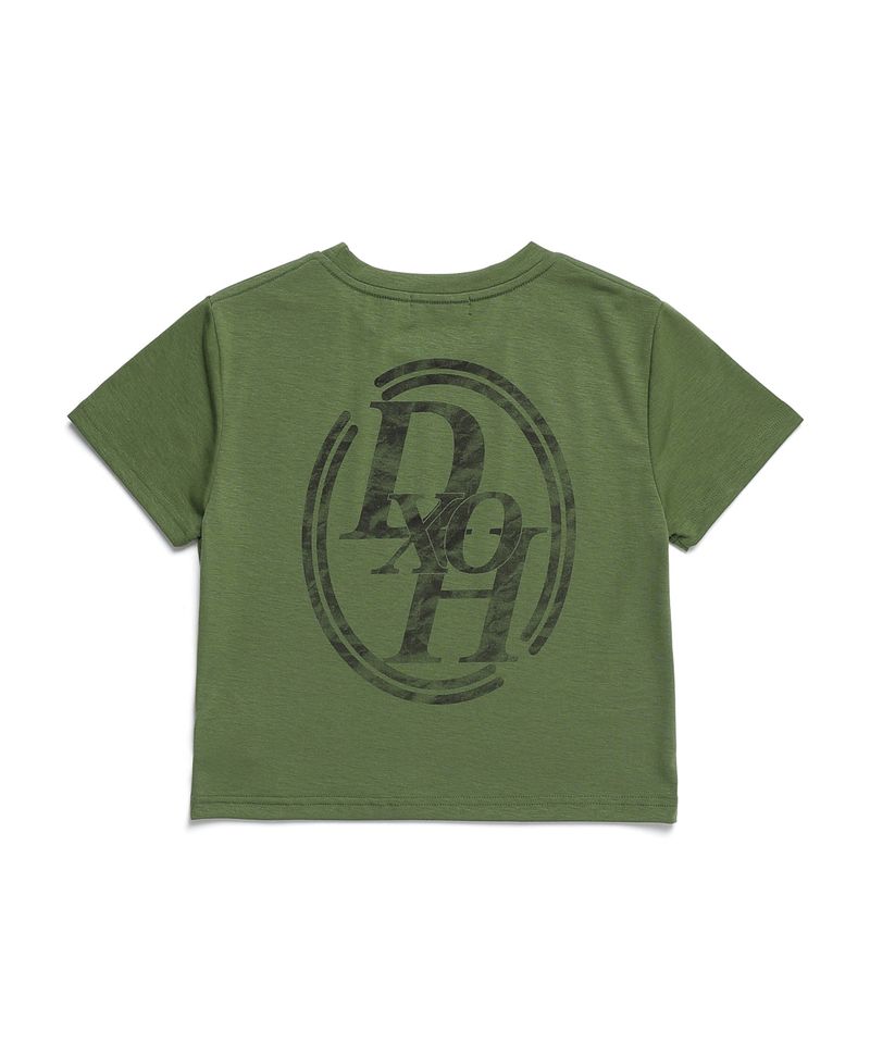 DOUBLE LINE STACK LOGO CROP T-SHIRTS