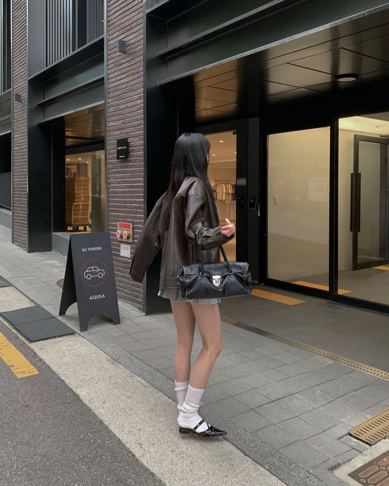 プリーツコットンミニスカート