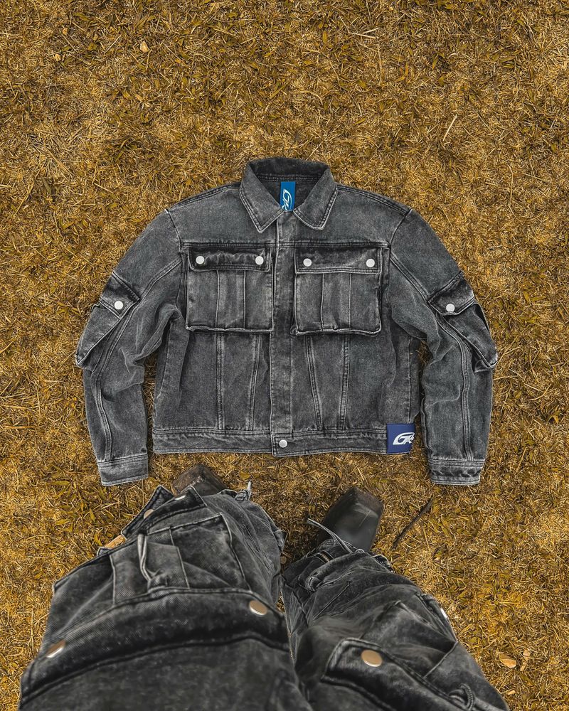 WASH-DENIM JACKET QUAD POCKET (Ver.2)