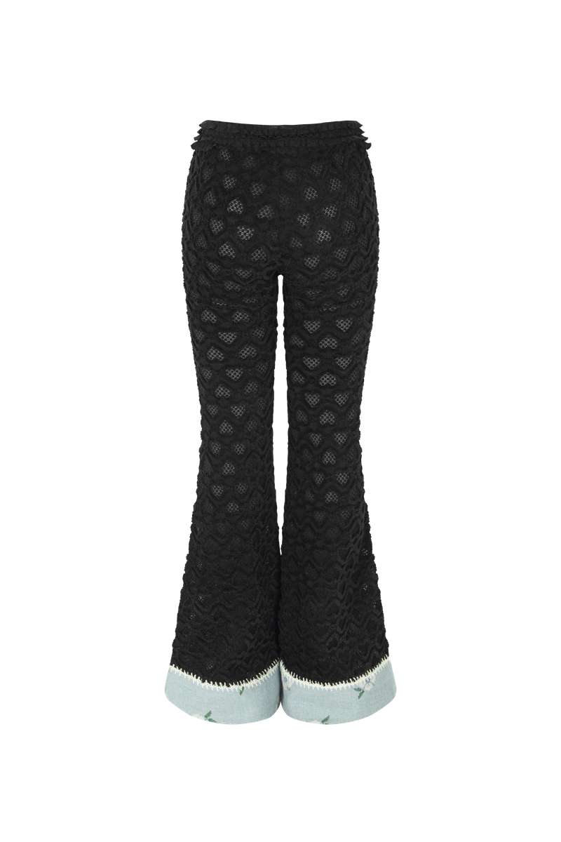 MINJIENA（ミンジエナ）の「mangosteen heart lace pants black（Pants）」