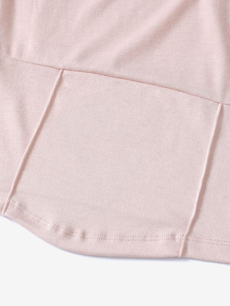Shirring scarf tshirt (Pink)