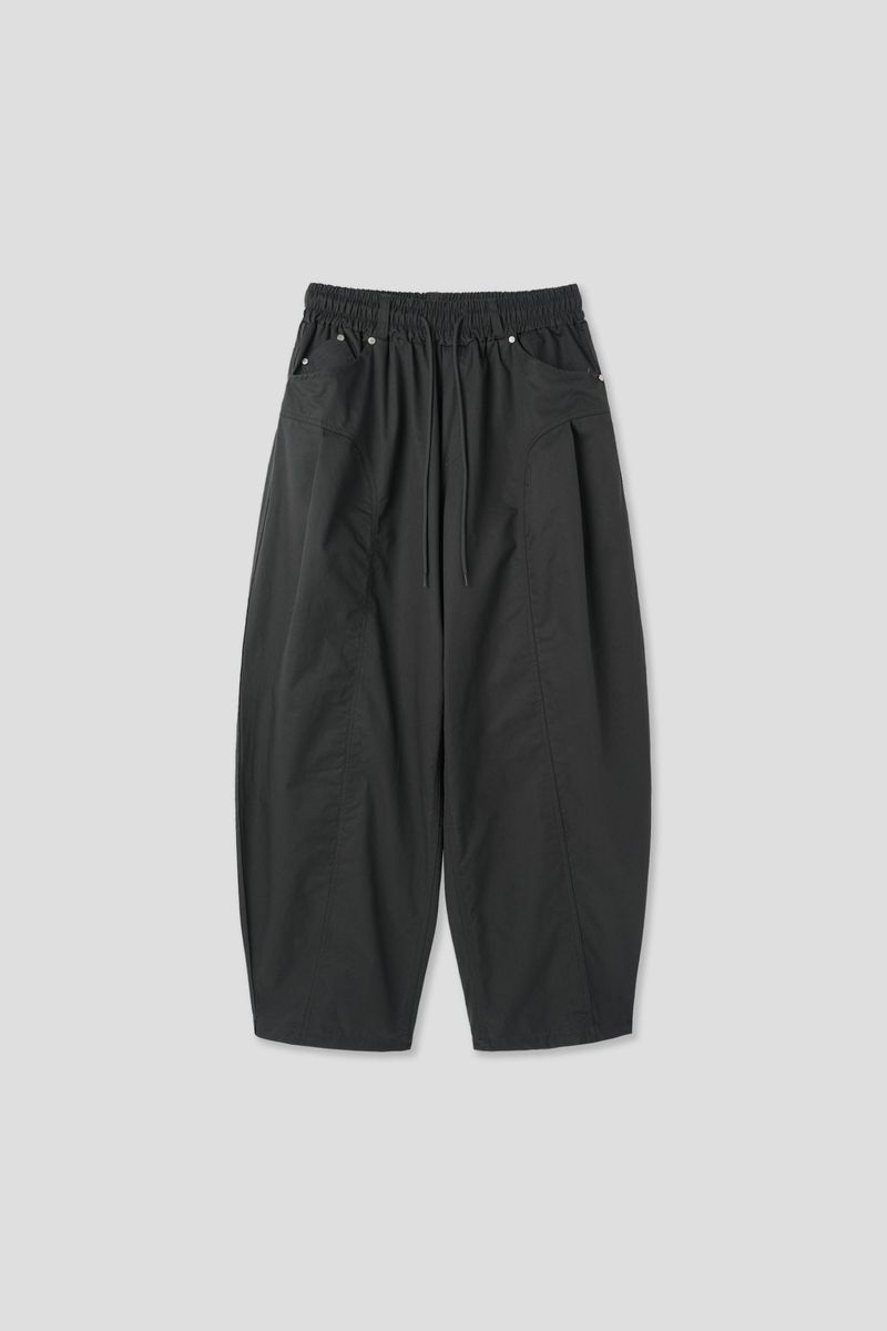 Ruin cut pintuck wide pants 4C