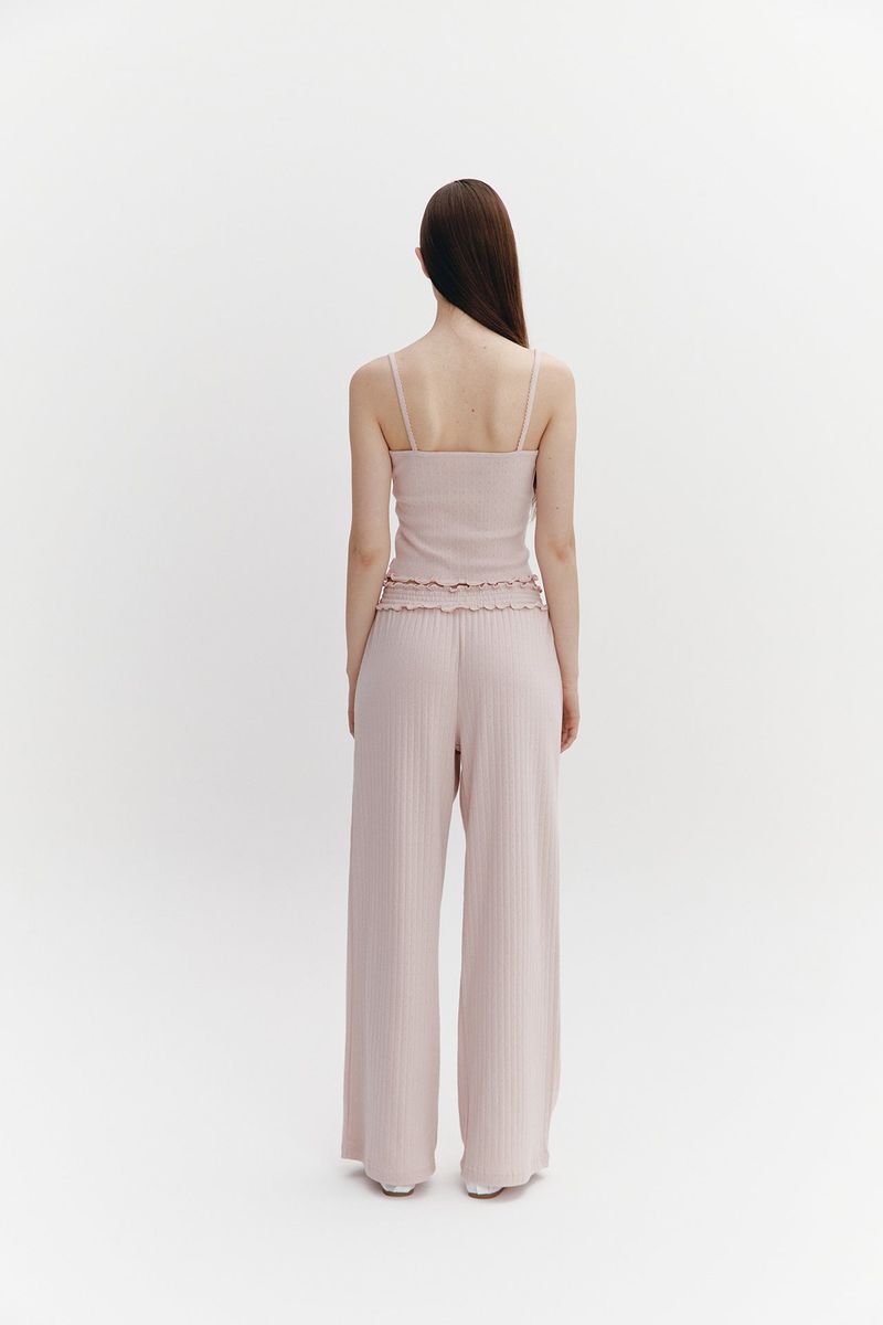 Wave Frill Pants Pink