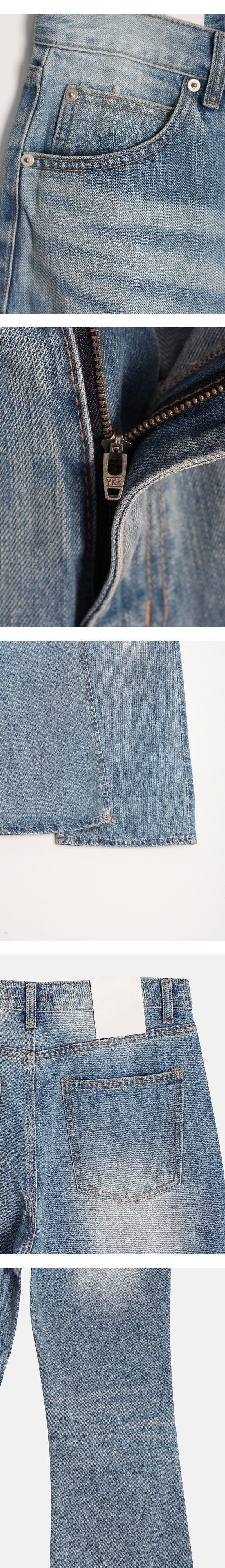 [Unisex] All brush flare denim pants